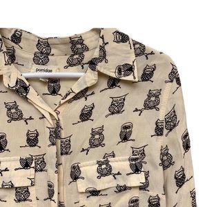 Anthropologie Owl Top